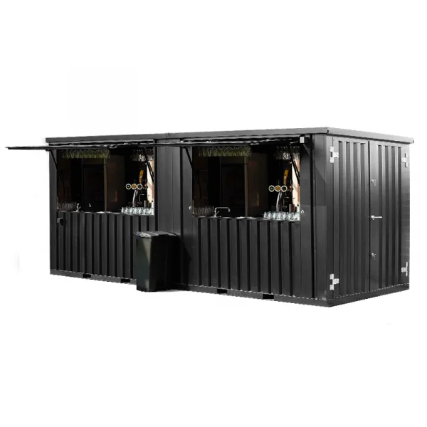Abnehmbarer Stangenbehälter 6 × 2 Meter XL Black Ral 9005 - Lila